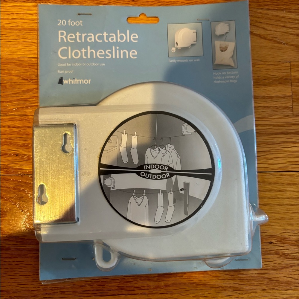 Whitmor Retractable Clothesline 20 Foot